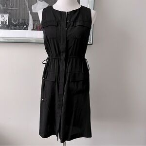 Ann Taylor Button Front Shirt Dress